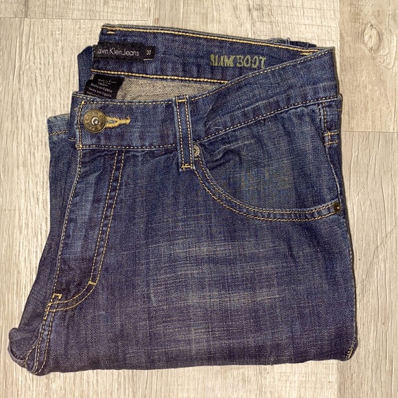 👖 Men’s Calvin Klein Slim Bootcut Jeans - Picture 2 of 14